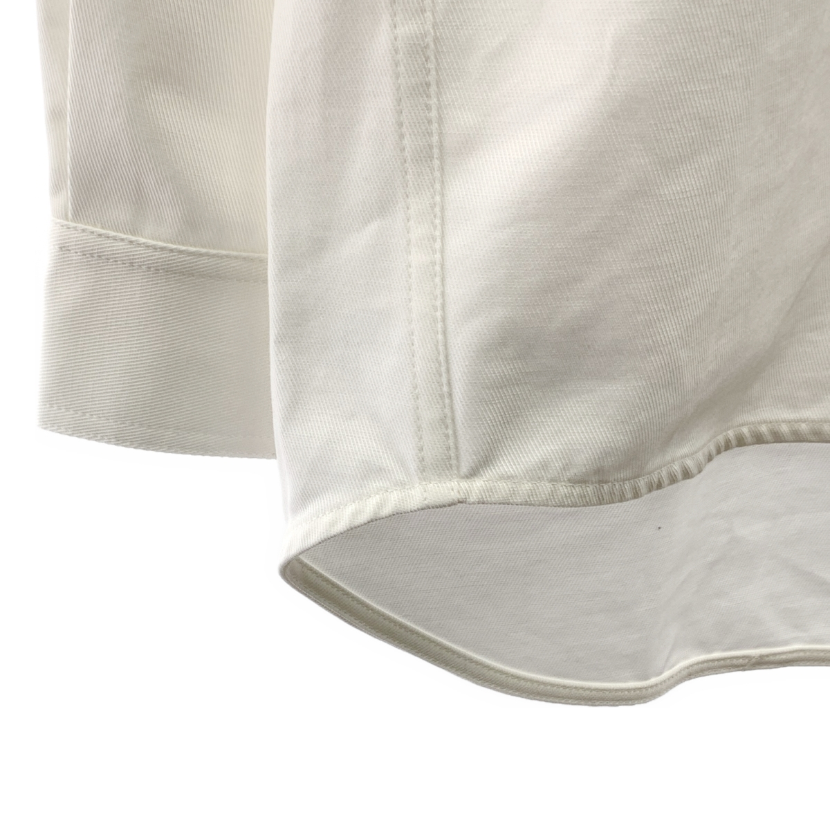 TOTEME / トーテム COLLARLESS COTTON-TWILL SHIRT コットン カラーレス シャツ