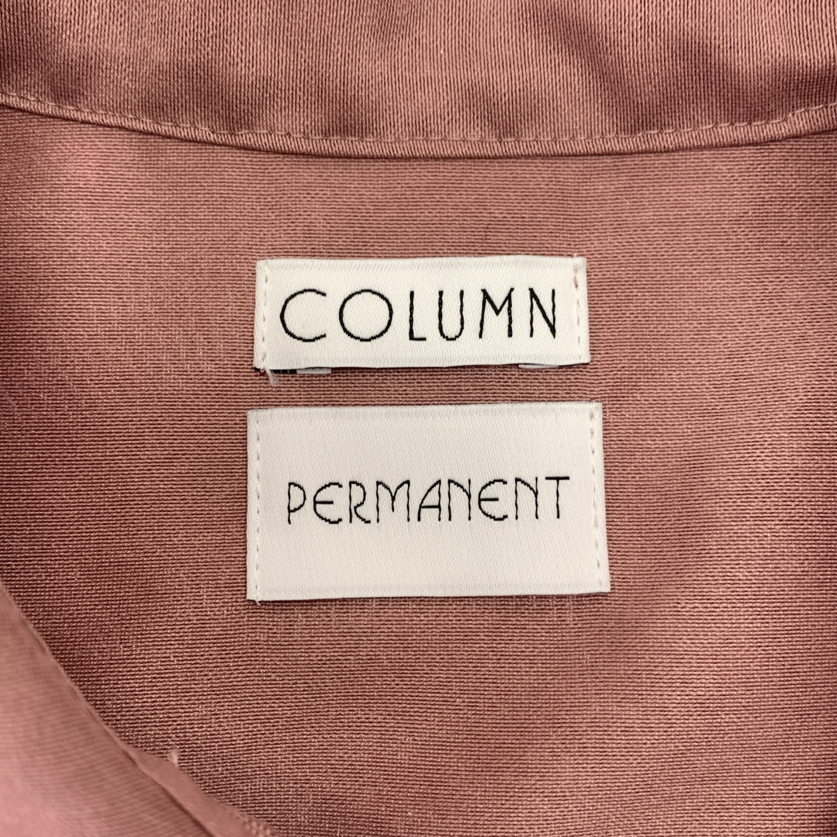 COLUMN / コラム PERMANENT / オーバーサイズ シャツ
