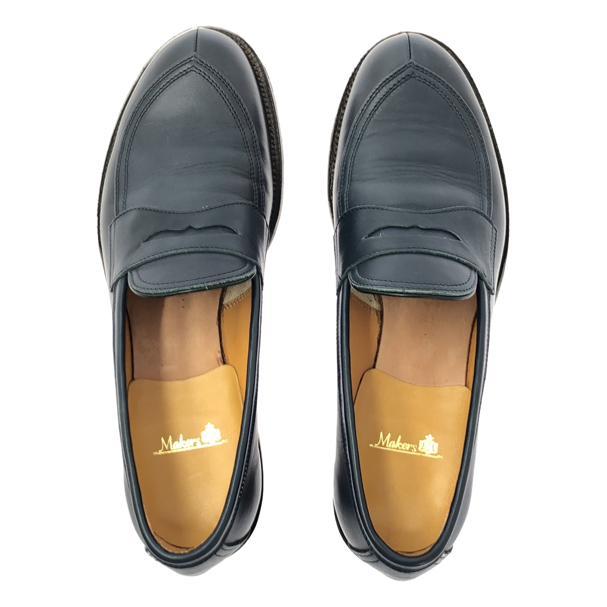 MAKERS / メイカーズメーカーズ Vチップ レザー コインローファー