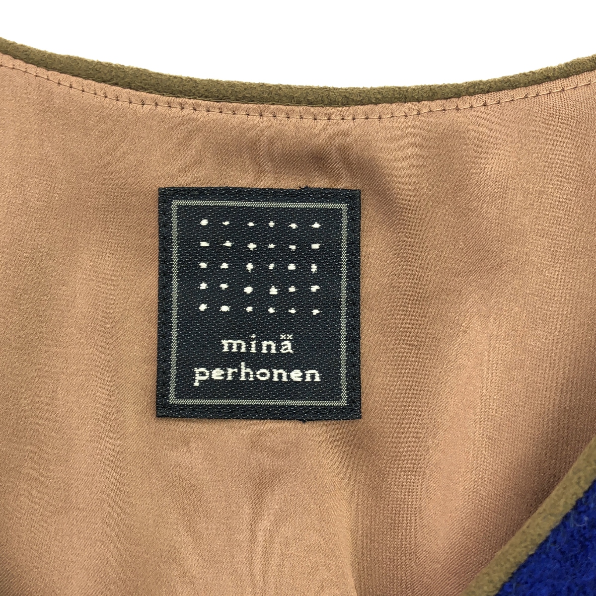 mina perhonen / ミナペルホネン multistripe / マルチストライプ ノースリーブ ワンピース / 総裏地