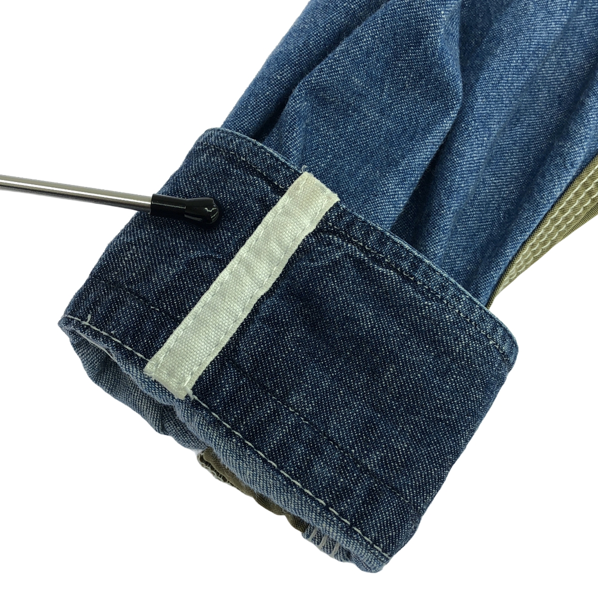 eye JUNYA WATANABE COMME des GARCONS MAN / アイジュンヤワタナベ マン × Brooks Brothers 異素材 切替 パッチ デニム シャツ