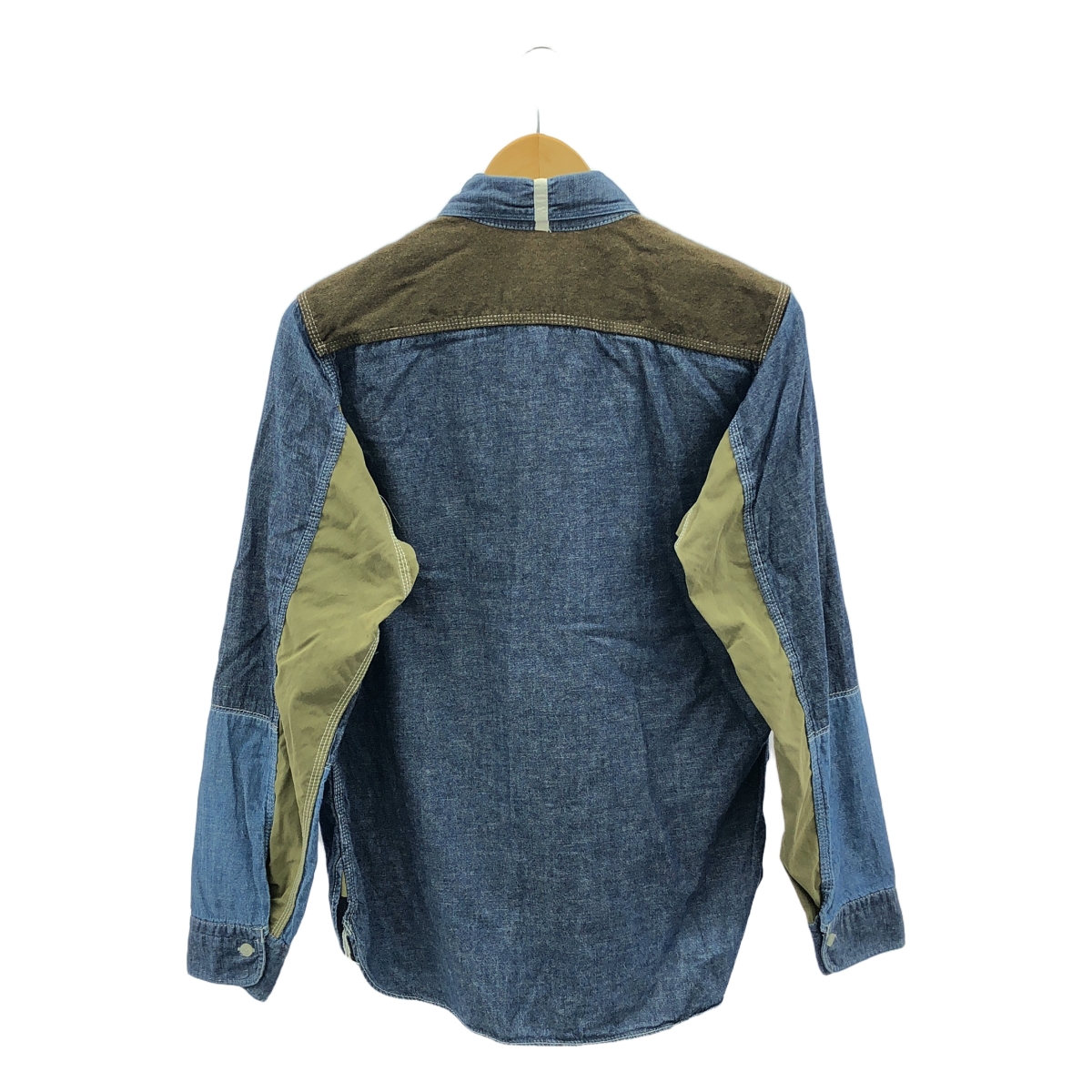 eye JUNYA WATANABE COMME des GARCONS MAN / アイジュンヤワタナベ マン × Brooks Brothers 異素材 切替 パッチ デニム シャツ