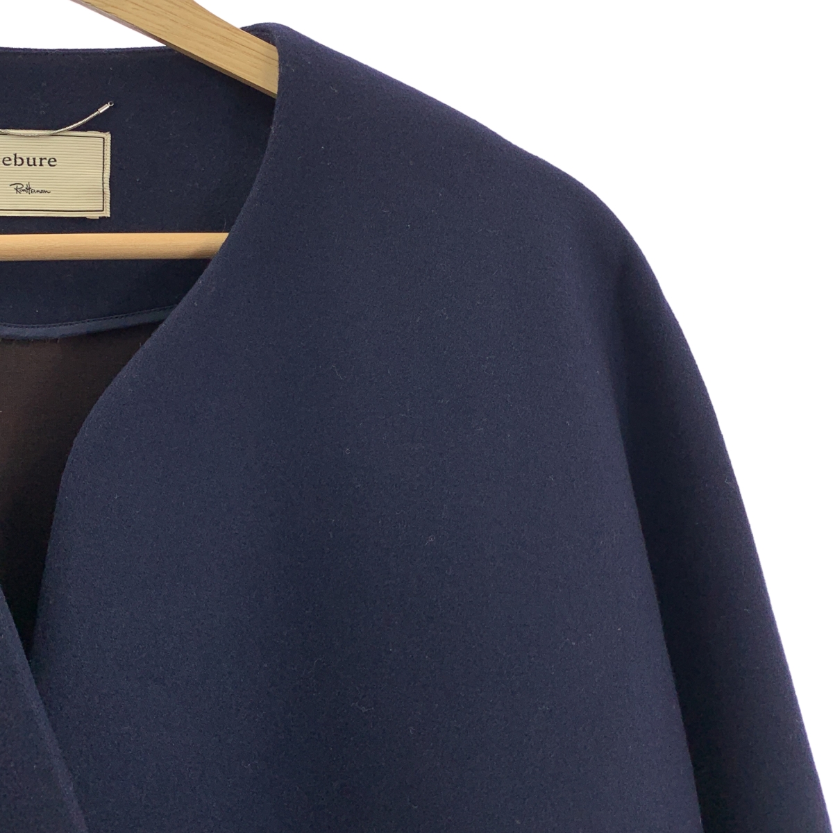 ebure / エブール × Ron Herman / ロンハーマン ウール ノーカラーコート