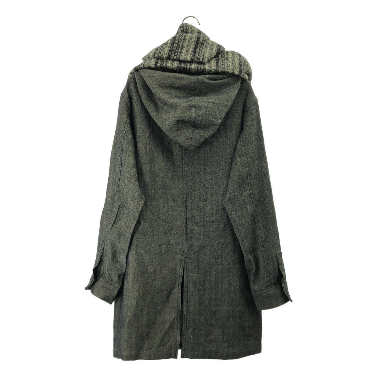 STOF / ストフ ウール ヘリンボーン コート / ストール着脱可