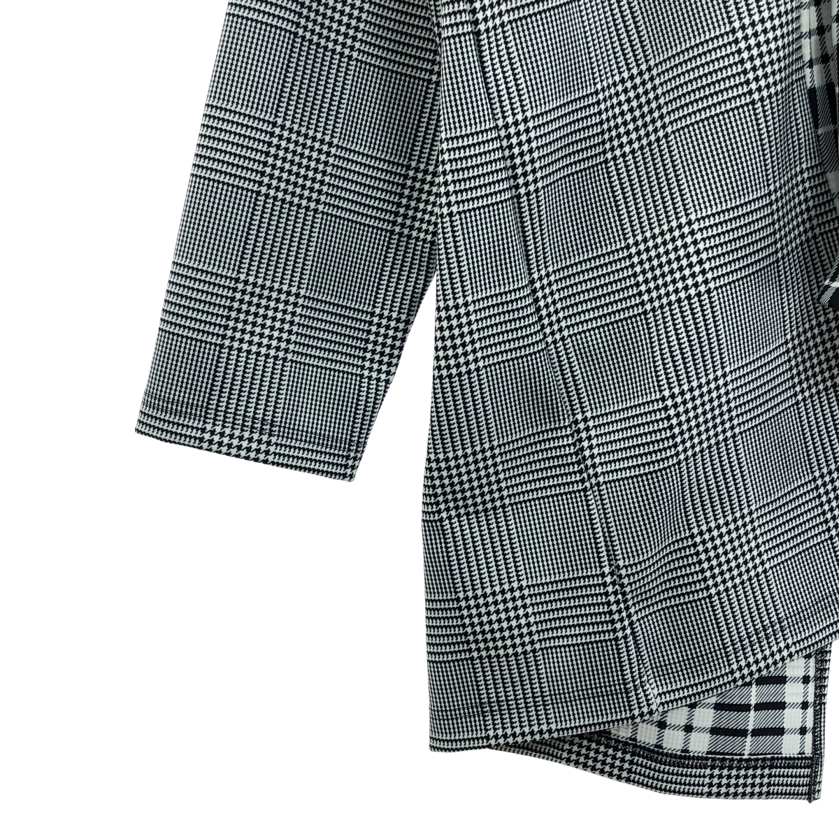 COMME des GARCONS HOMME PLUS / コムデギャルソンオムプリュス DARKROOM期 アシンメトリー チェック ポリエステル カーディガン