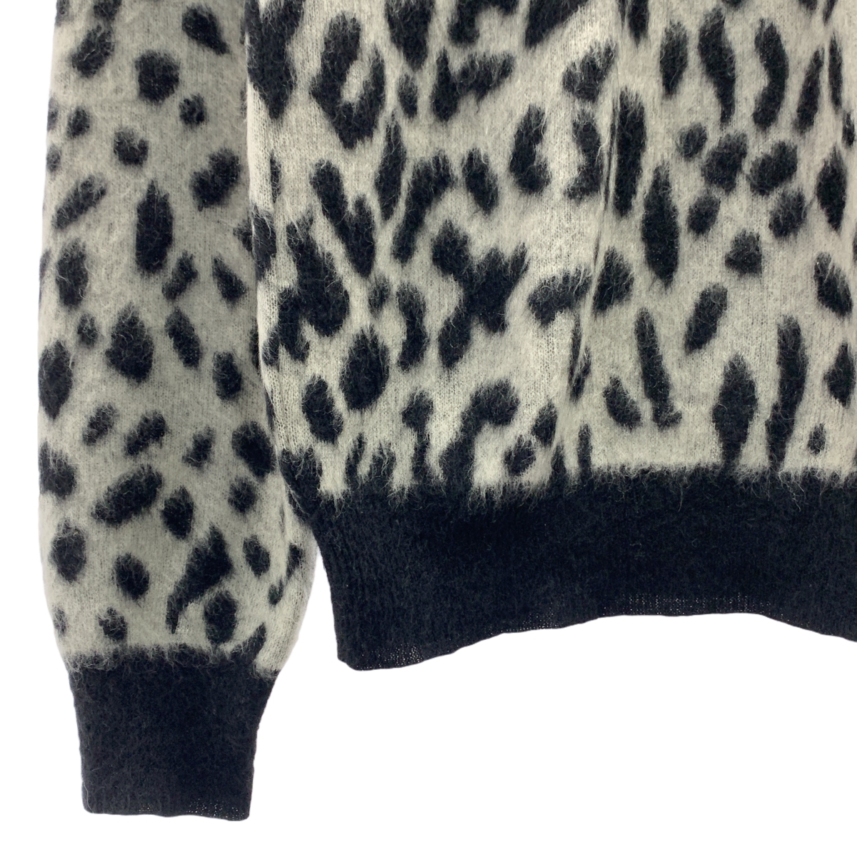 SAINT LAURENT PARIS / サンローランパリ Leopard Mohair Knit Sweater レオパード モヘヤ ニット プルオーバー