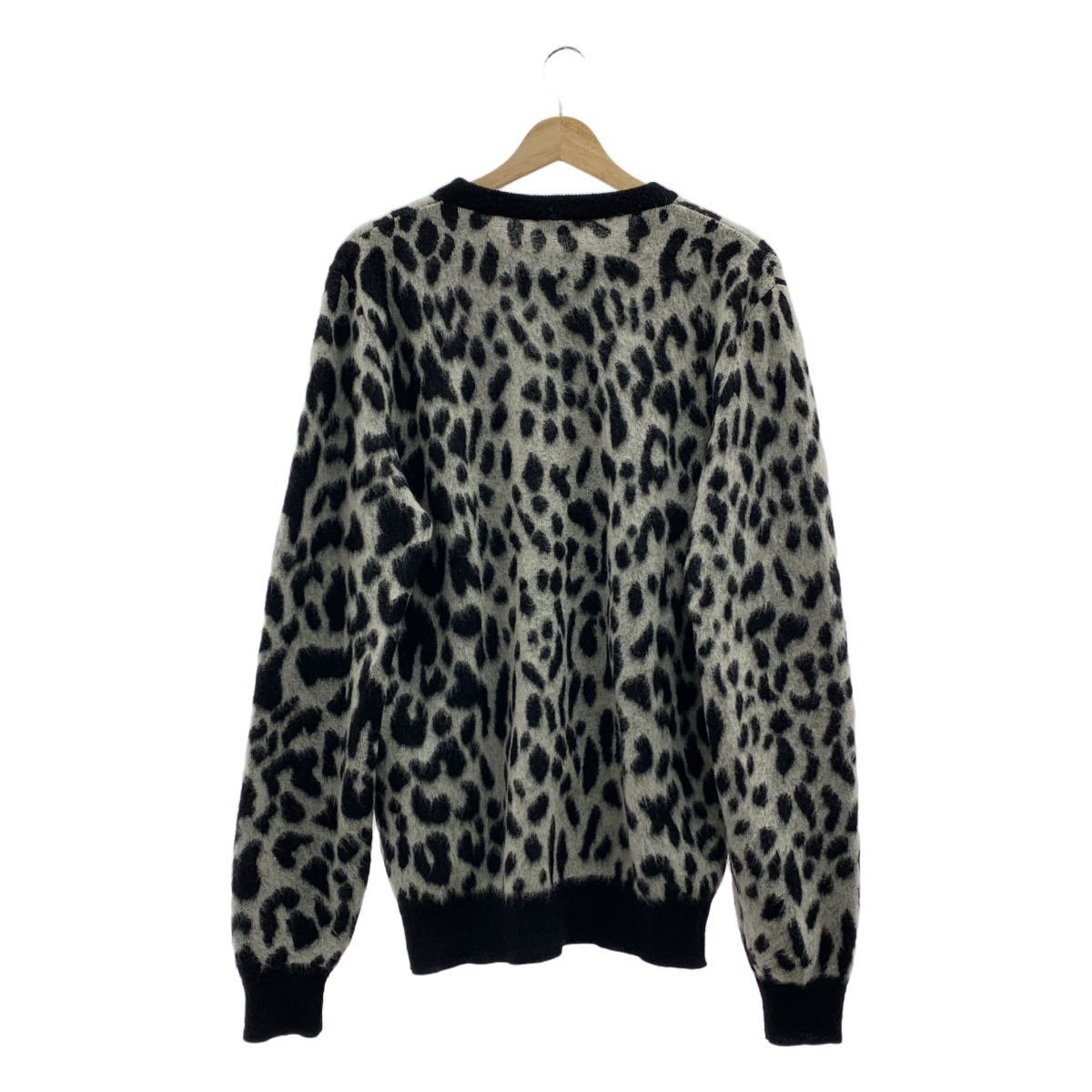 SAINT LAURENT PARIS / サンローランパリ Leopard Mohair Knit Sweater レオパード モヘヤ ニット プルオーバー