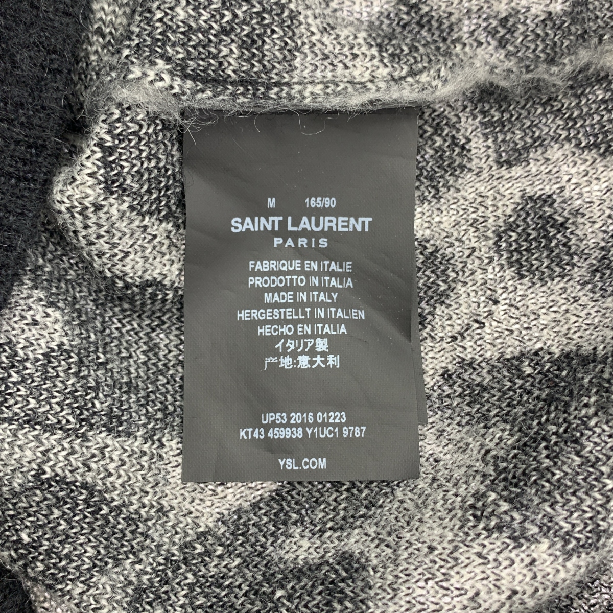 SAINT LAURENT PARIS / サンローランパリ Leopard Mohair Knit Sweater レオパード モヘヤ ニット プルオーバー