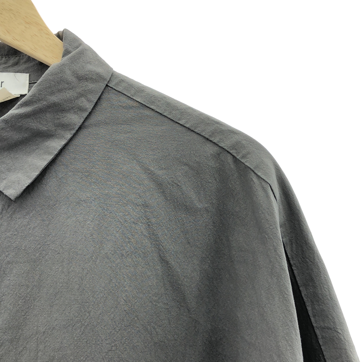 veritecoeur / ヴェリテクール CREPE COTTON SHIRT コットン ロングシャツ