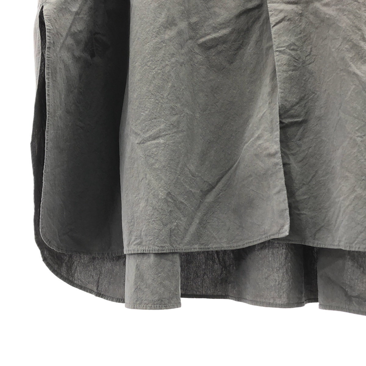 veritecoeur / ヴェリテクール CREPE COTTON SHIRT コットン ロングシャツ