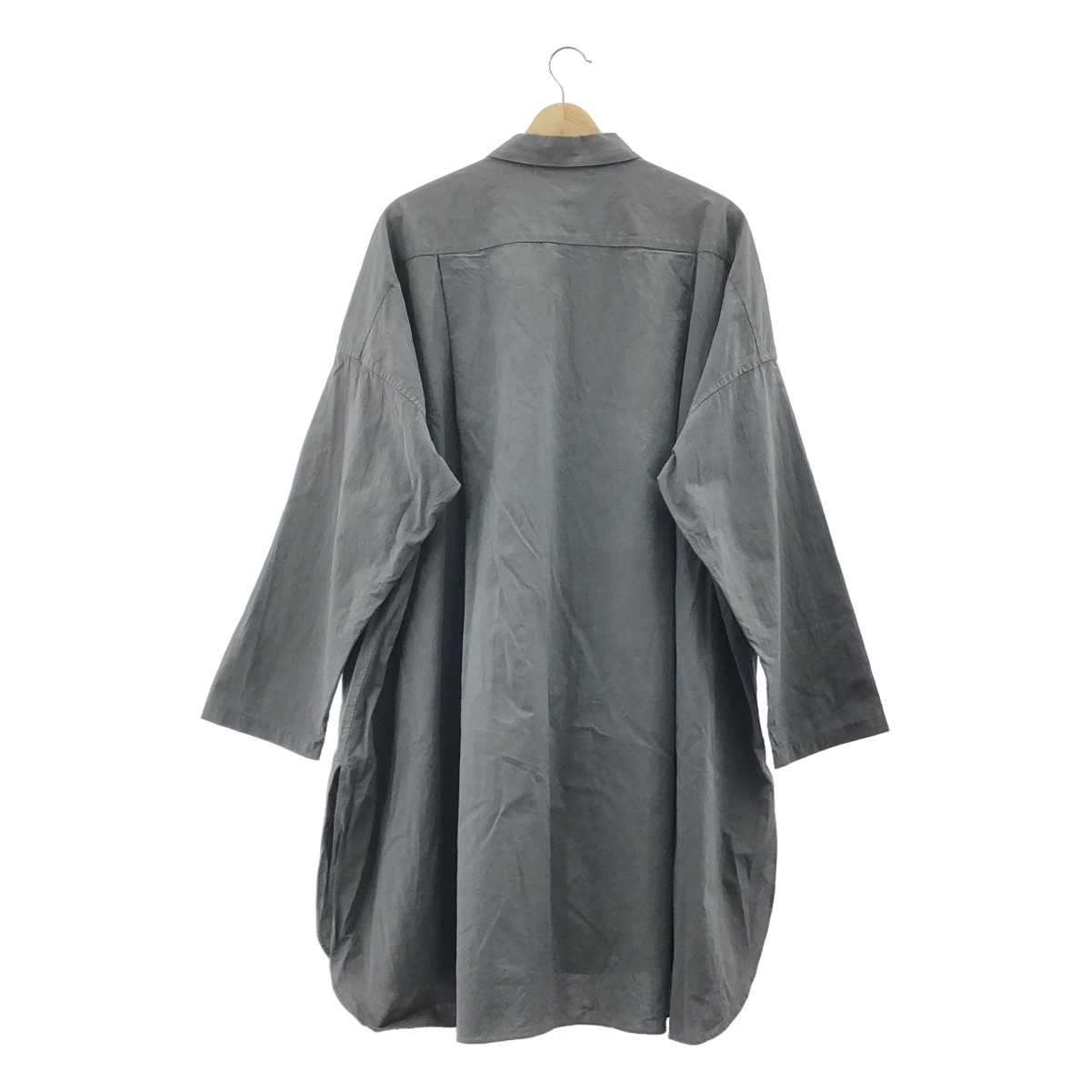 veritecoeur / ヴェリテクール CREPE COTTON SHIRT コットン ロングシャツ