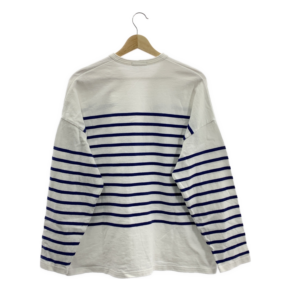 CLANE / クラネ WIDE HENRY NECK BORDER TOPS ワイドヘンリーネック ボーダー カットソー