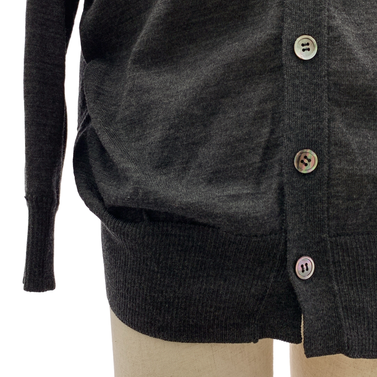 JUNYA WATANABE COMME des GARCONS / ジュンヤワタナベ ウール バックボタン ニット カーディガン