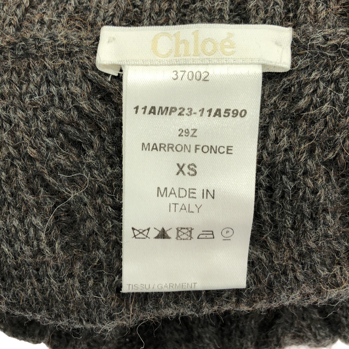 Chloe / クロエ アルパカ混 タートル ロング ニット