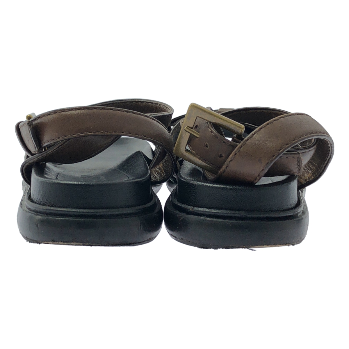 MARNI / マルニ アンクルストラップ リボン レザーサンダル