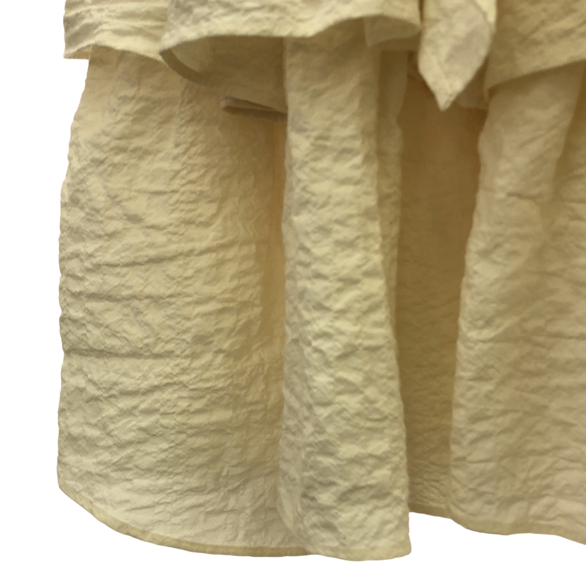 ENFOLD / エンフォルド Crumple Cotton SKIRT ティアードスカート
