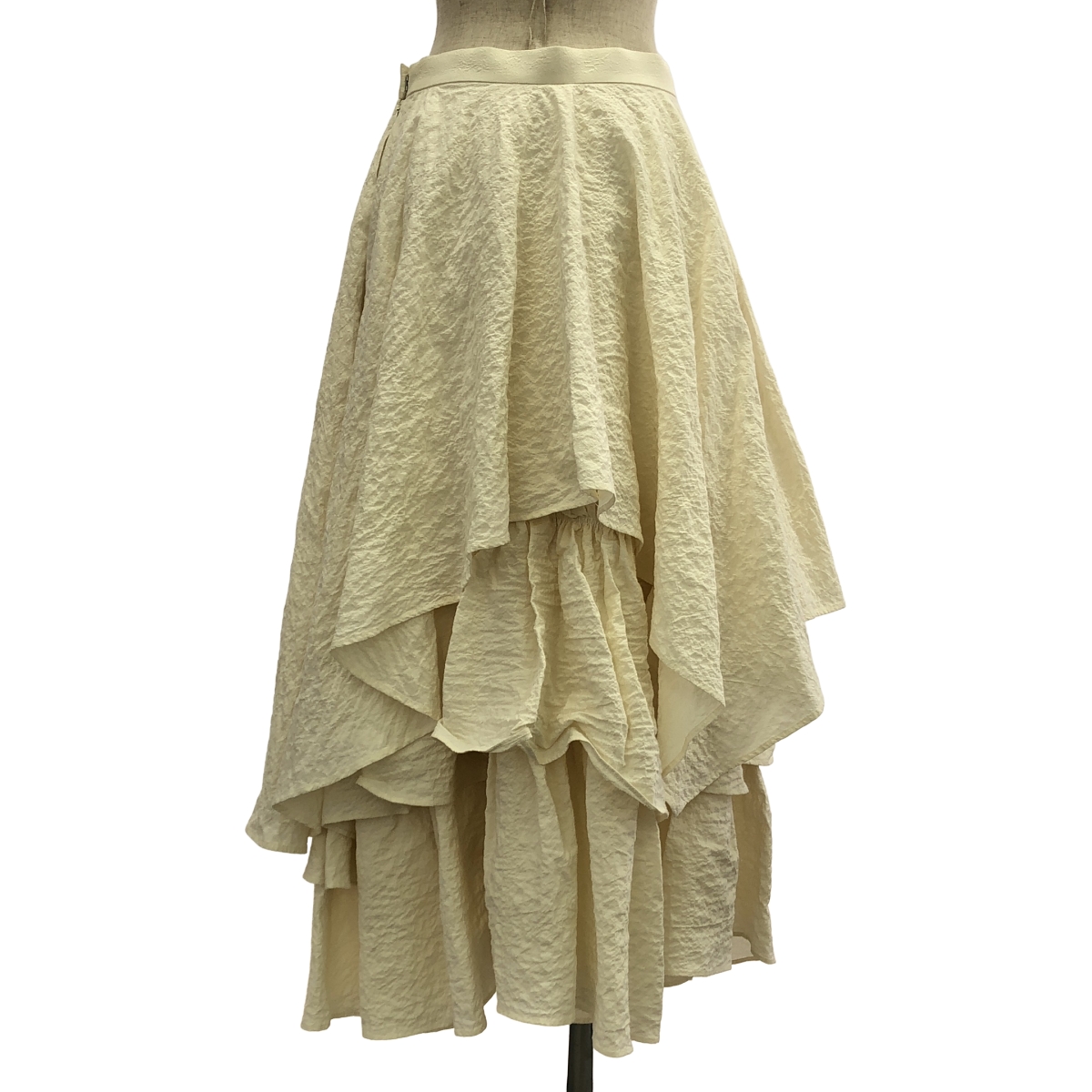 ENFOLD / エンフォルド Crumple Cotton SKIRT ティアードスカート