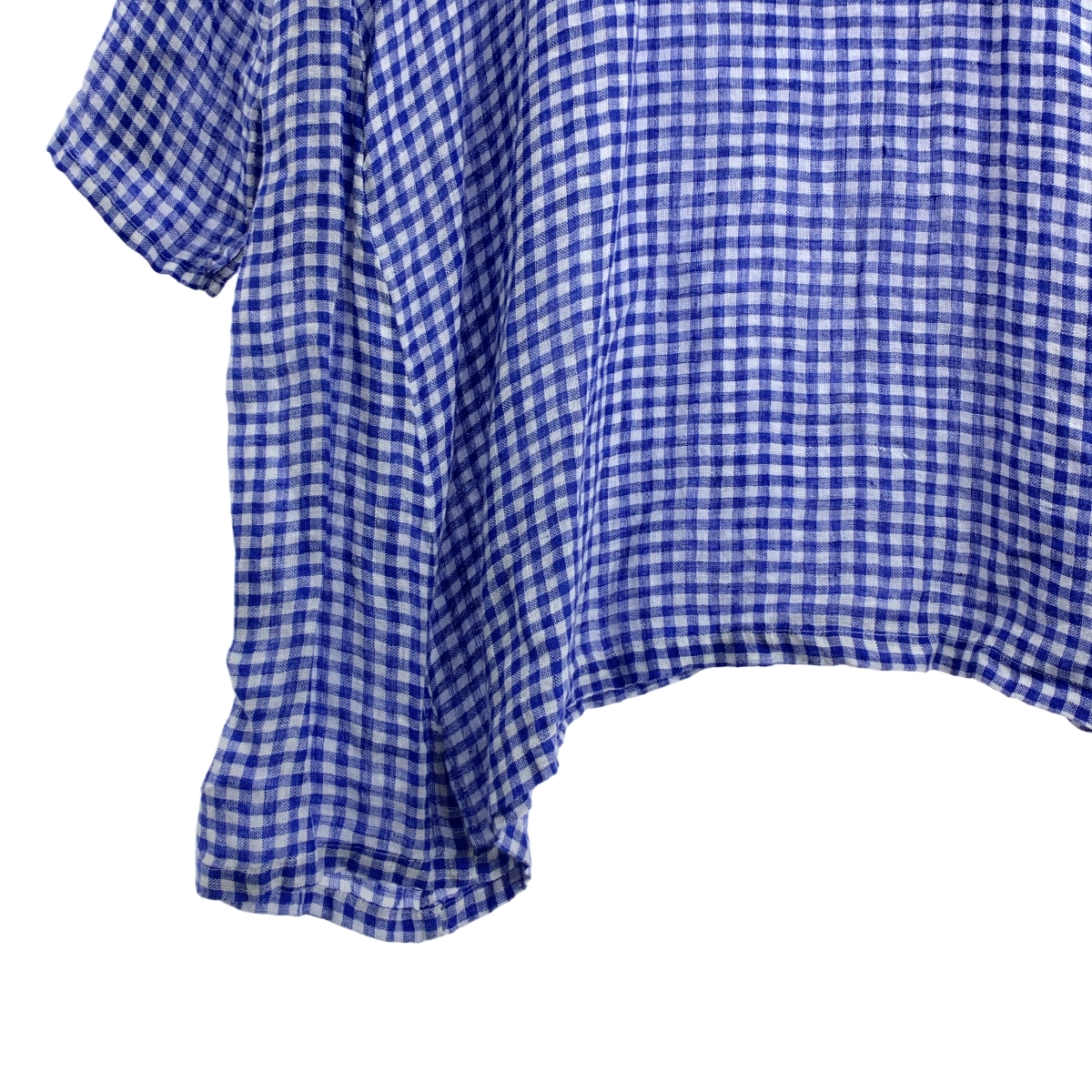 veritecoeur / ヴェリテクール リネン チェック ワイド プルオーバー ワンピース