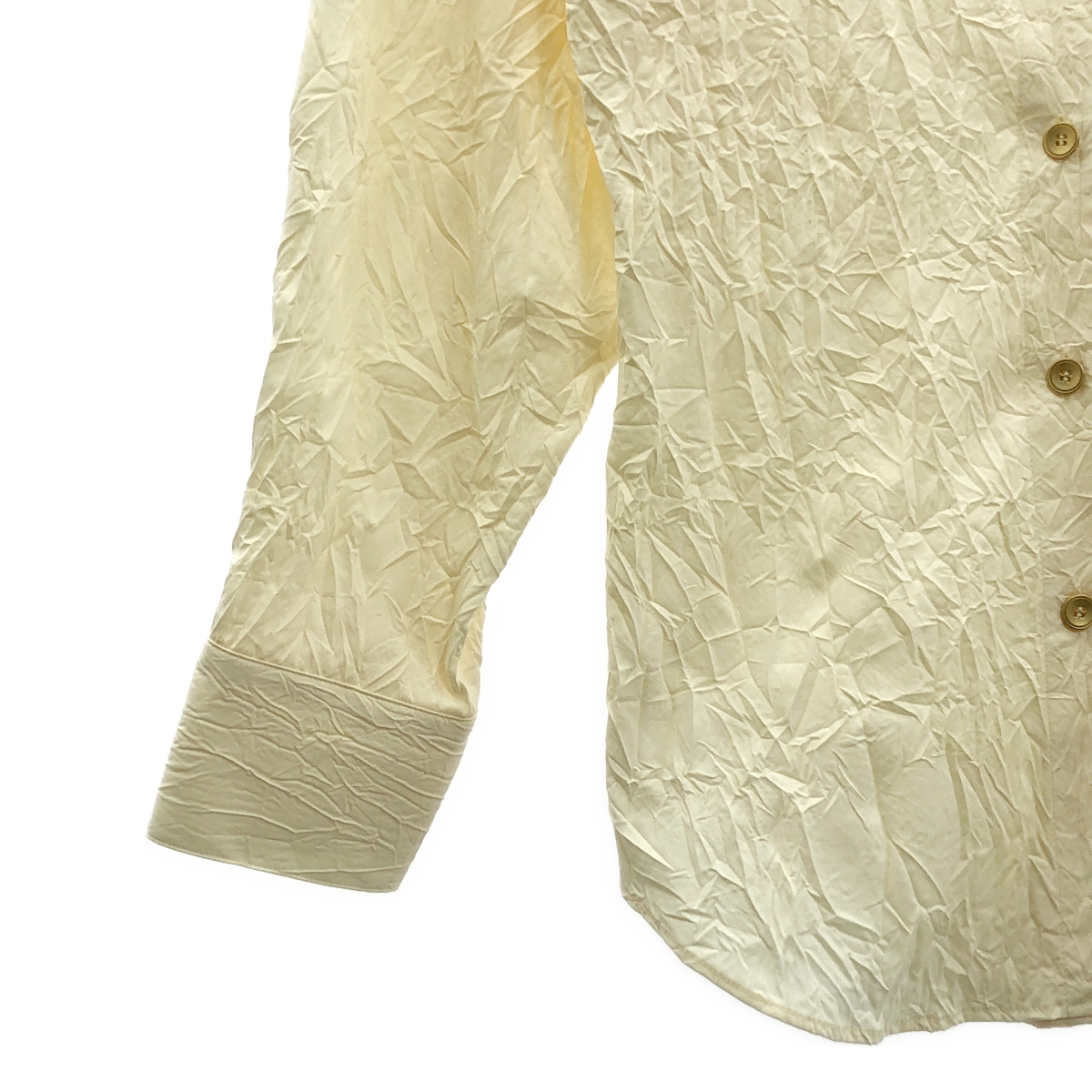 LE CIEL BLEU / ルシェルブルー Crinkle Open Collar Shirt オープンカラーシャツ