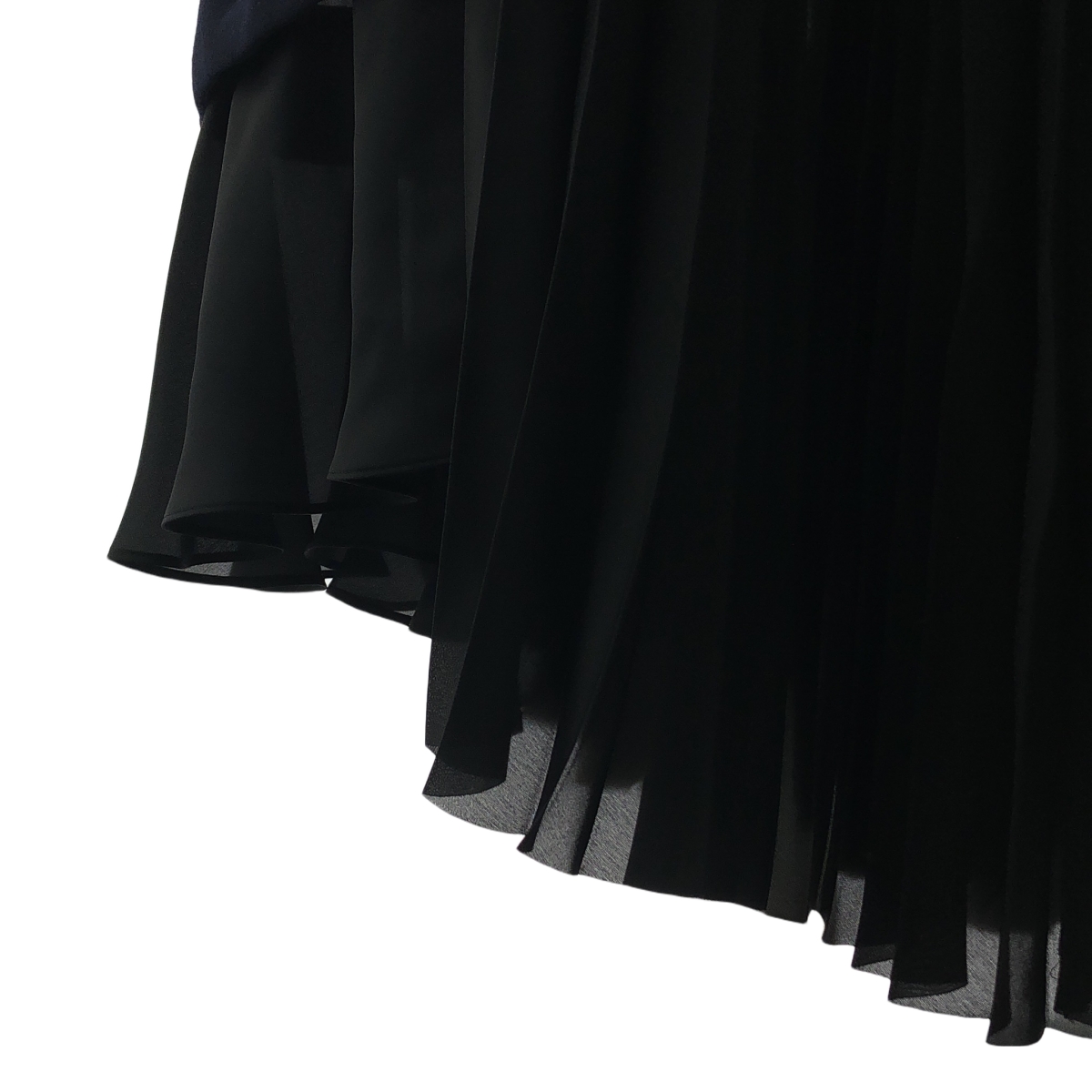 sacai / サカイ シースルー 異素材切替 プリーツ ワンピース