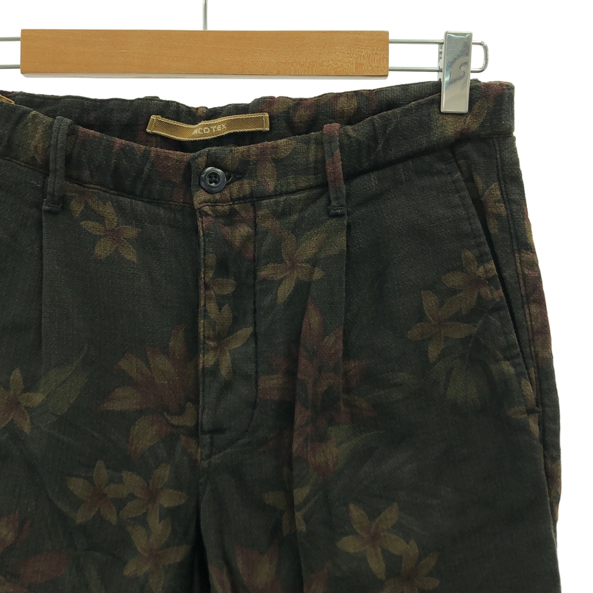 INCOTEX SLACKS / インコテックススラックス 総柄 ドローストリング パンツ