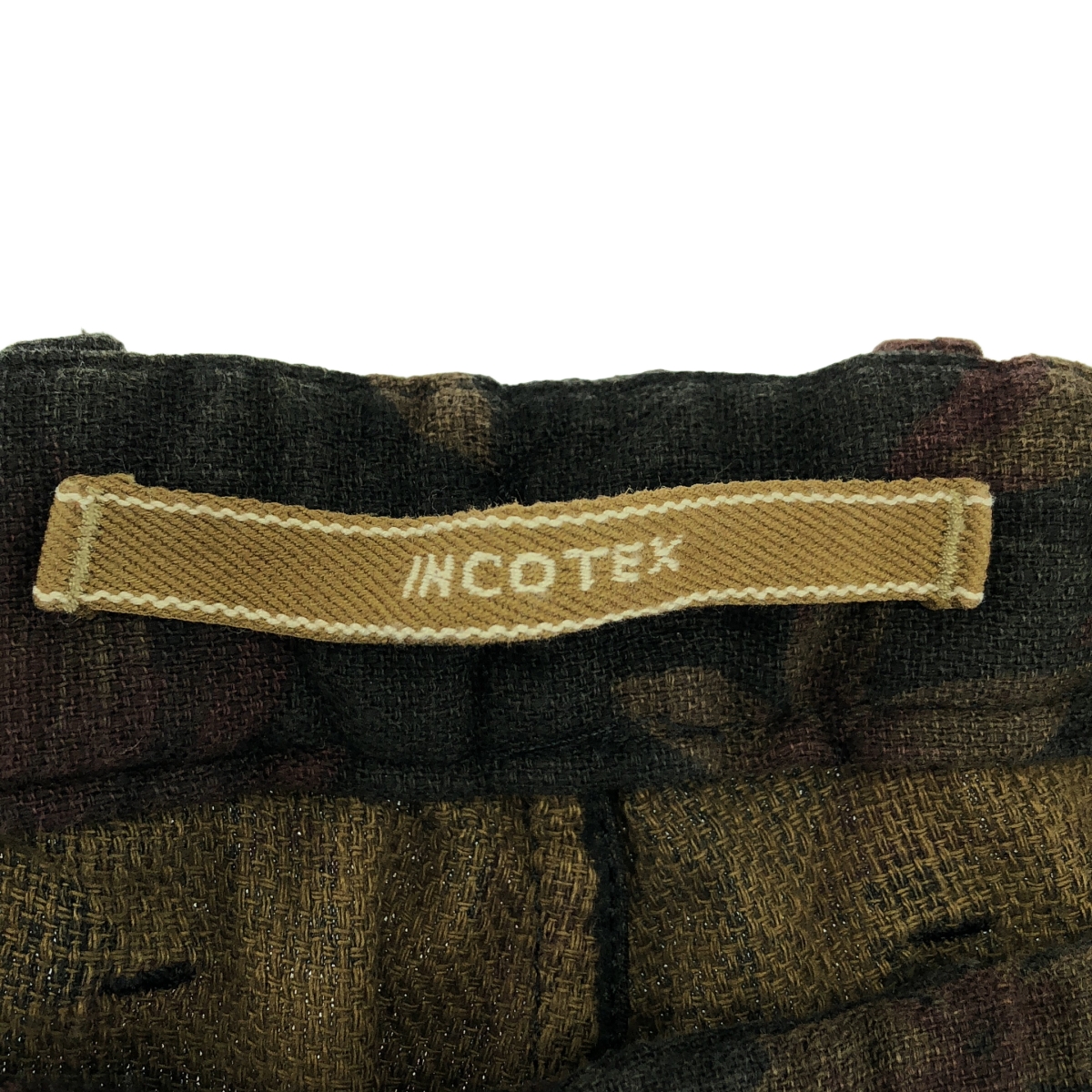 INCOTEX SLACKS / インコテックススラックス 総柄 ドローストリング パンツ