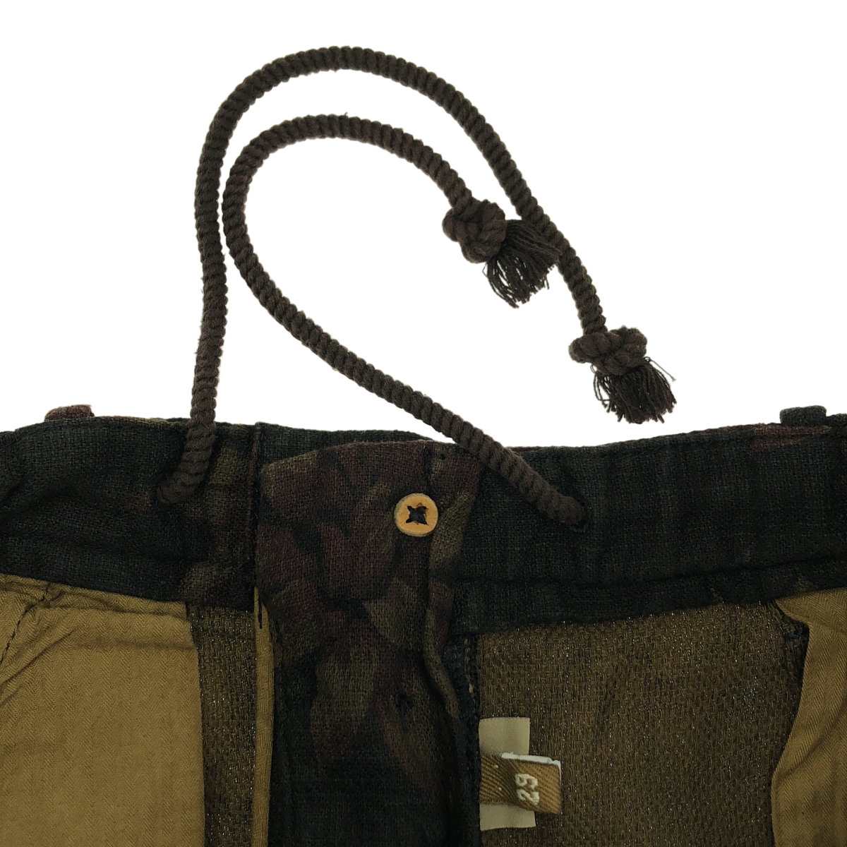 INCOTEX SLACKS / インコテックススラックス 総柄 ドローストリング パンツ