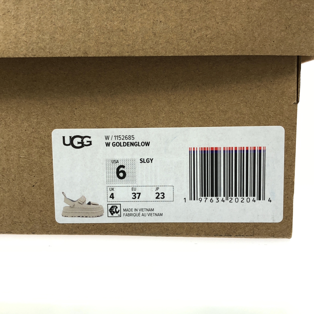 UGG / アグ GOLDENGLOW ゴールデングロウ フットベット プラットフォームサンダル