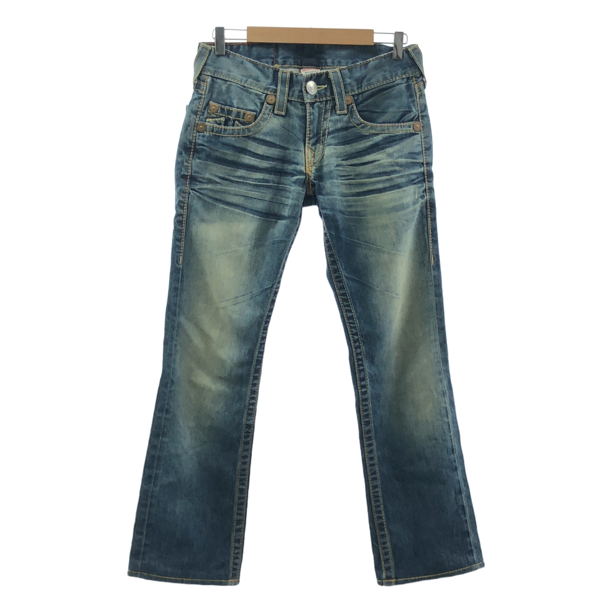 true religion ダメージデニム ダメージリペア加工 デニムスキニーパンツ | ブランド古着の買取