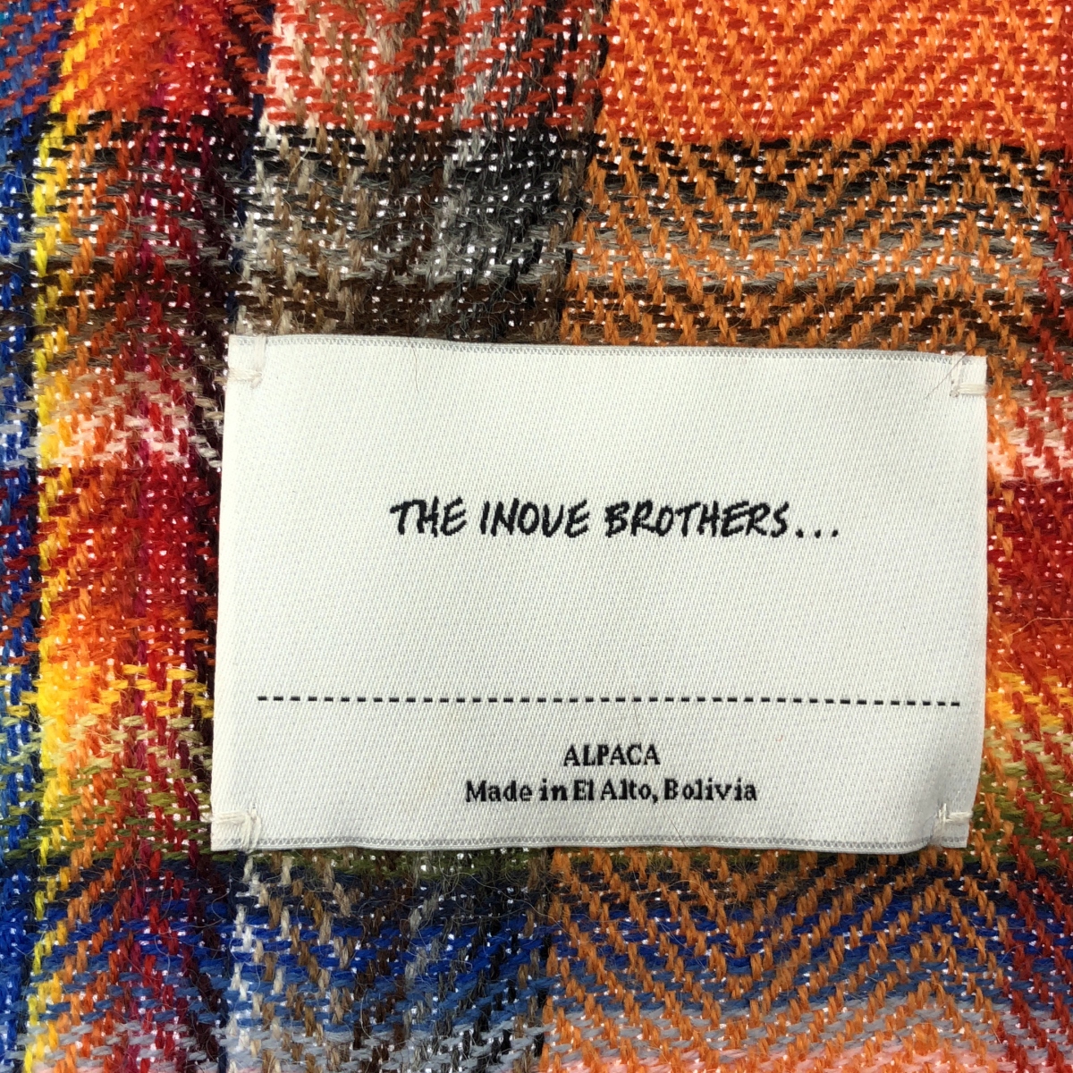 THE INOUE BROTHERS / ザイノウエブラザーズ アルパカ ヘリンボーン マフラー