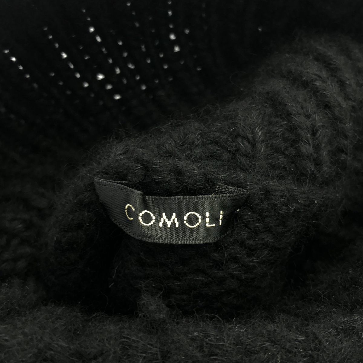 COMOLI / コモリ カシミヤ和紙 ハンド タートルネック ニット