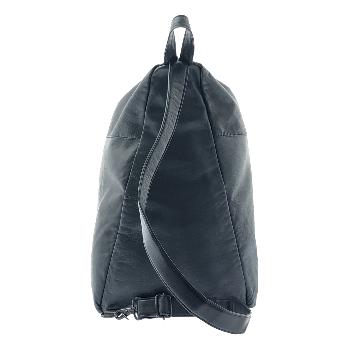 YOHJI YAMAMOTO POUR HOMME / ヨウジヤマモトプールオム LEATHER TRIANGLE BAG レザー トライアングル ワンショルダー バッグ