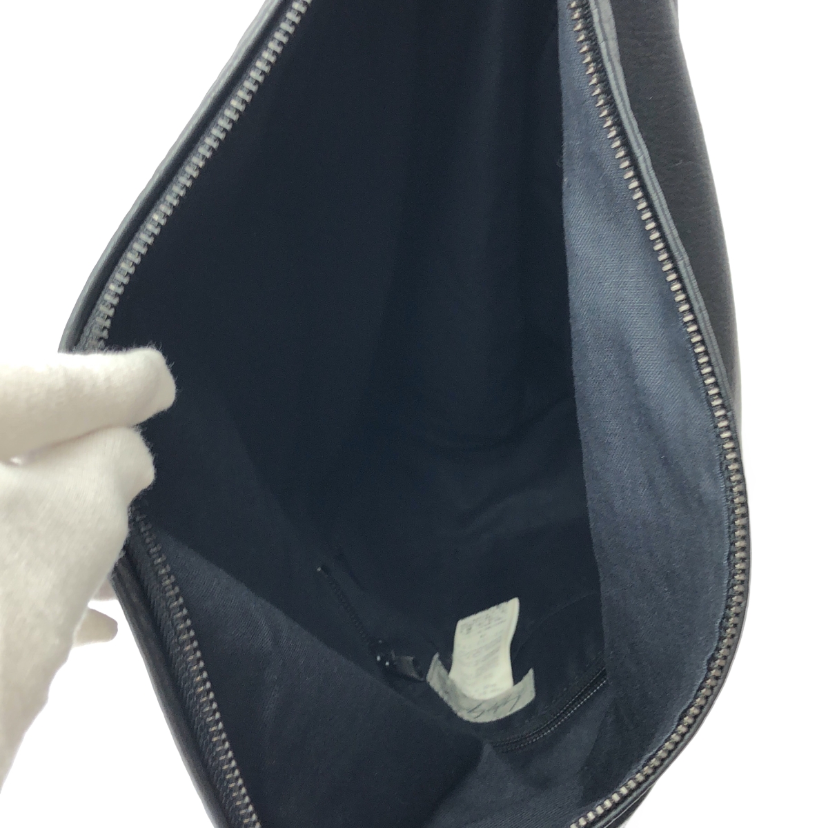 YOHJI YAMAMOTO POUR HOMME / ヨウジヤマモトプールオム LEATHER TRIANGLE BAG レザー トライアングル ワンショルダー バッグ