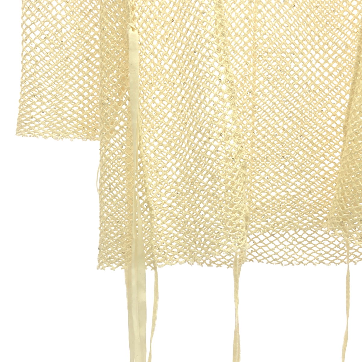 Midorikawa / ミドリカワ SEQUIN MESH L/S TEE スパンコール編み込み ラッセルメッシュ ロングスリーブカットソー