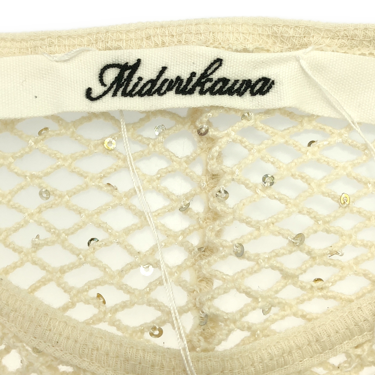 Midorikawa / ミドリカワ SEQUIN MESH L/S TEE スパンコール編み込み ラッセルメッシュ ロングスリーブカットソー