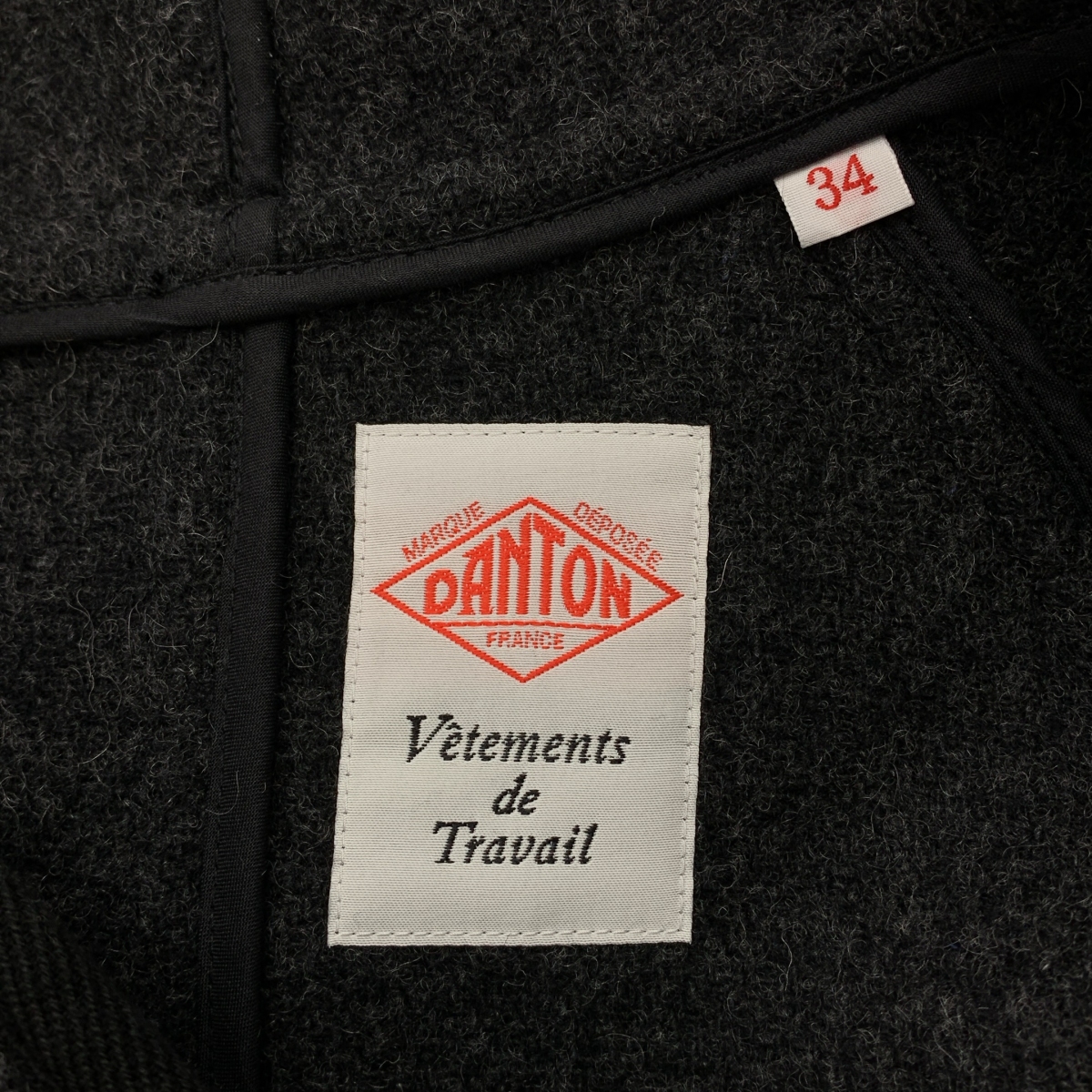 DANTON / ダントン ウール モッサ フードコート