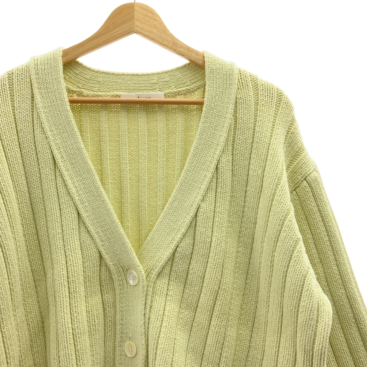 ebure / エブール コットン カシミヤ混 ローゲージ Vネック ニット