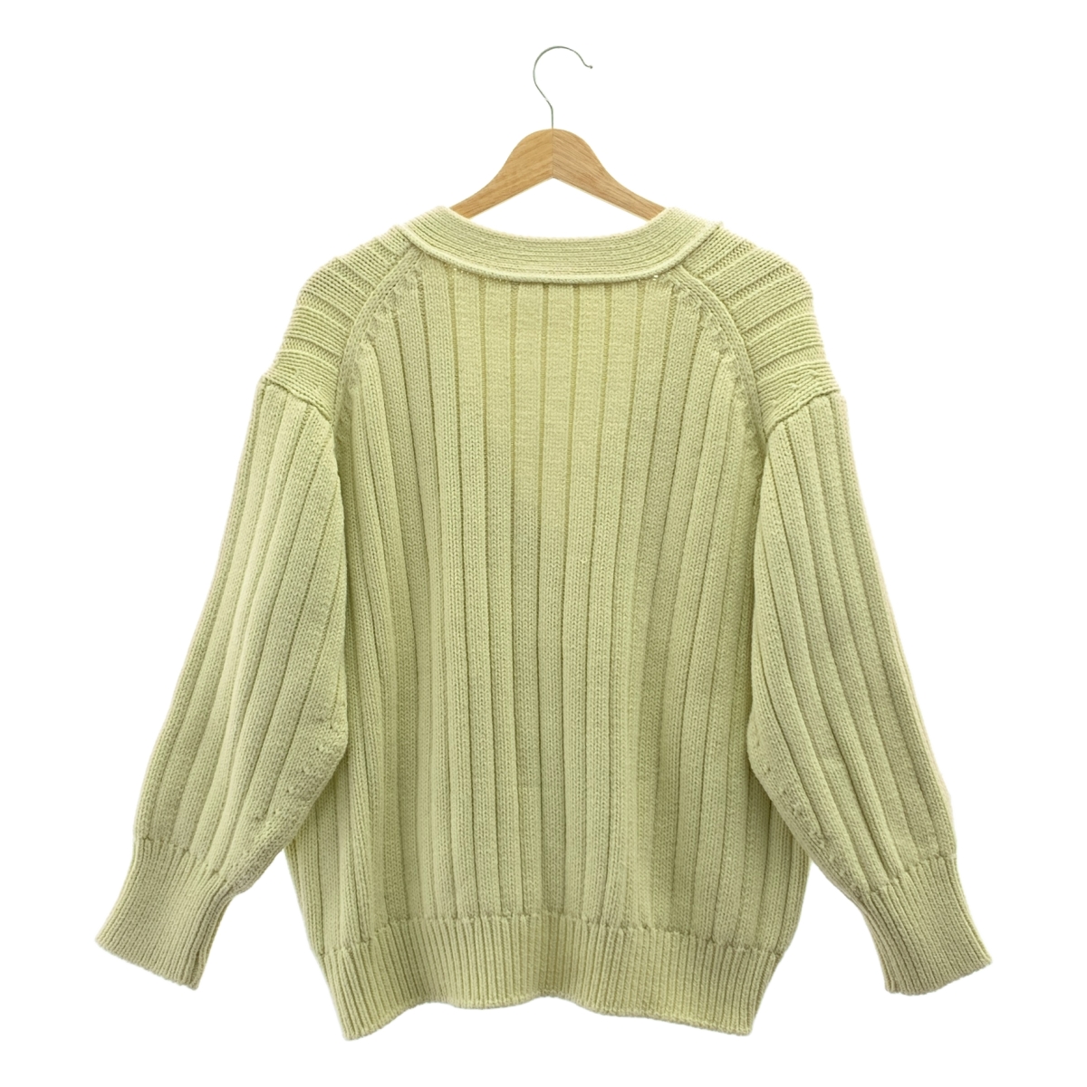 ebure / エブール コットン カシミヤ混 ローゲージ Vネック ニット