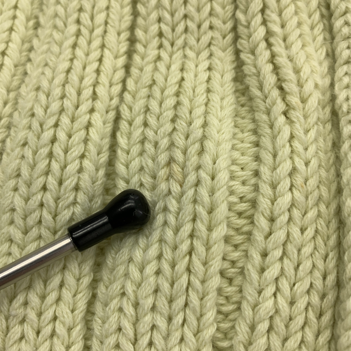 ebure / エブール コットン カシミヤ混 ローゲージ Vネック ニット