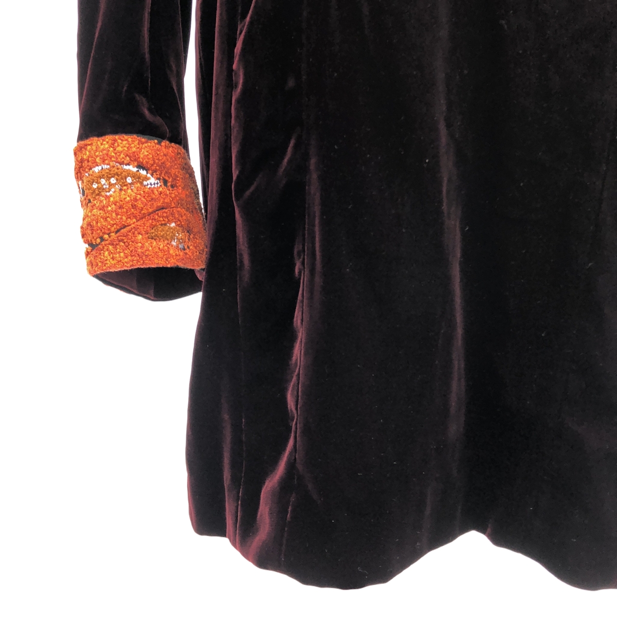 Mame Kurogouchi / マメクロゴウチ Embrolderod Velvet Plunge Mini Dress ベルベッド ミニ ワンピース