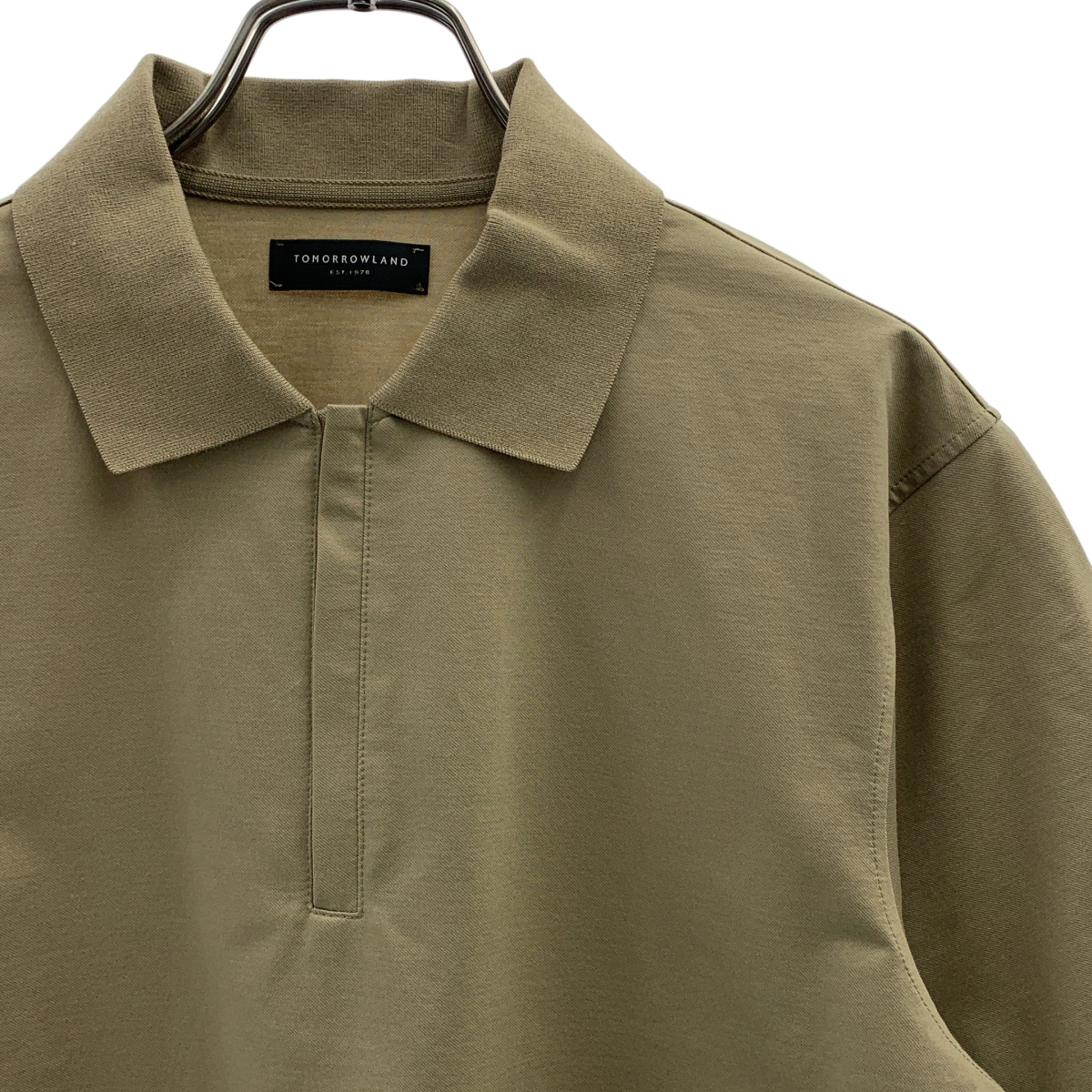 TOMORROWLAND / トゥモローランド コットンポリエステル ストレッチツイル ジップアップポロシャツ