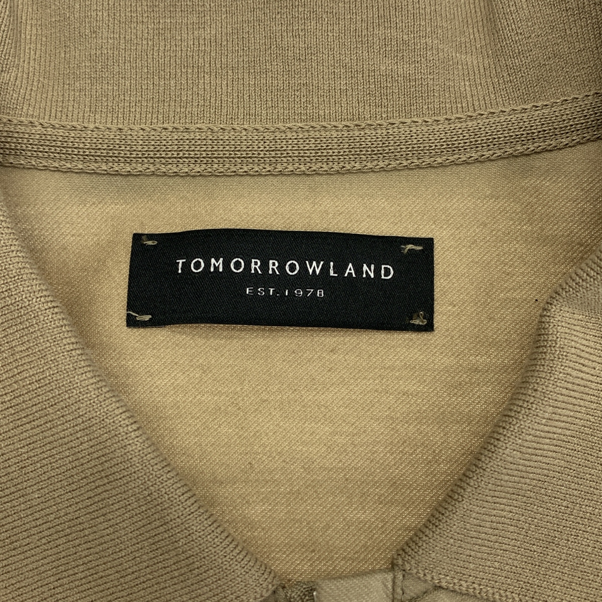 TOMORROWLAND / トゥモローランド コットンポリエステル ストレッチツイル ジップアップポロシャツ