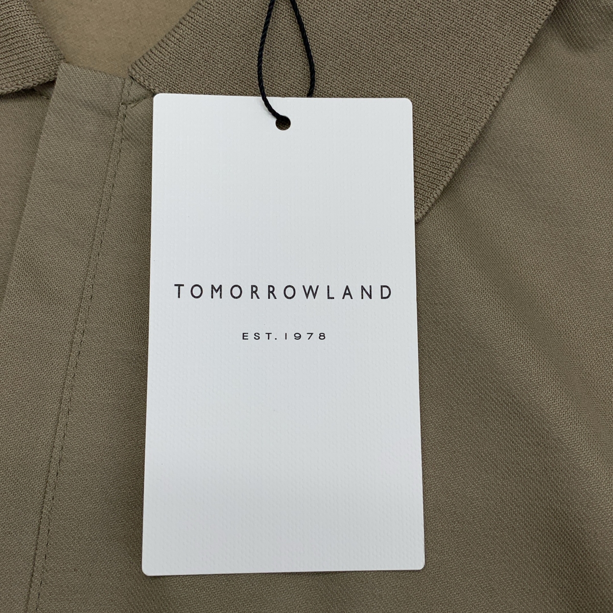 TOMORROWLAND / トゥモローランド コットンポリエステル ストレッチツイル ジップアップポロシャツ