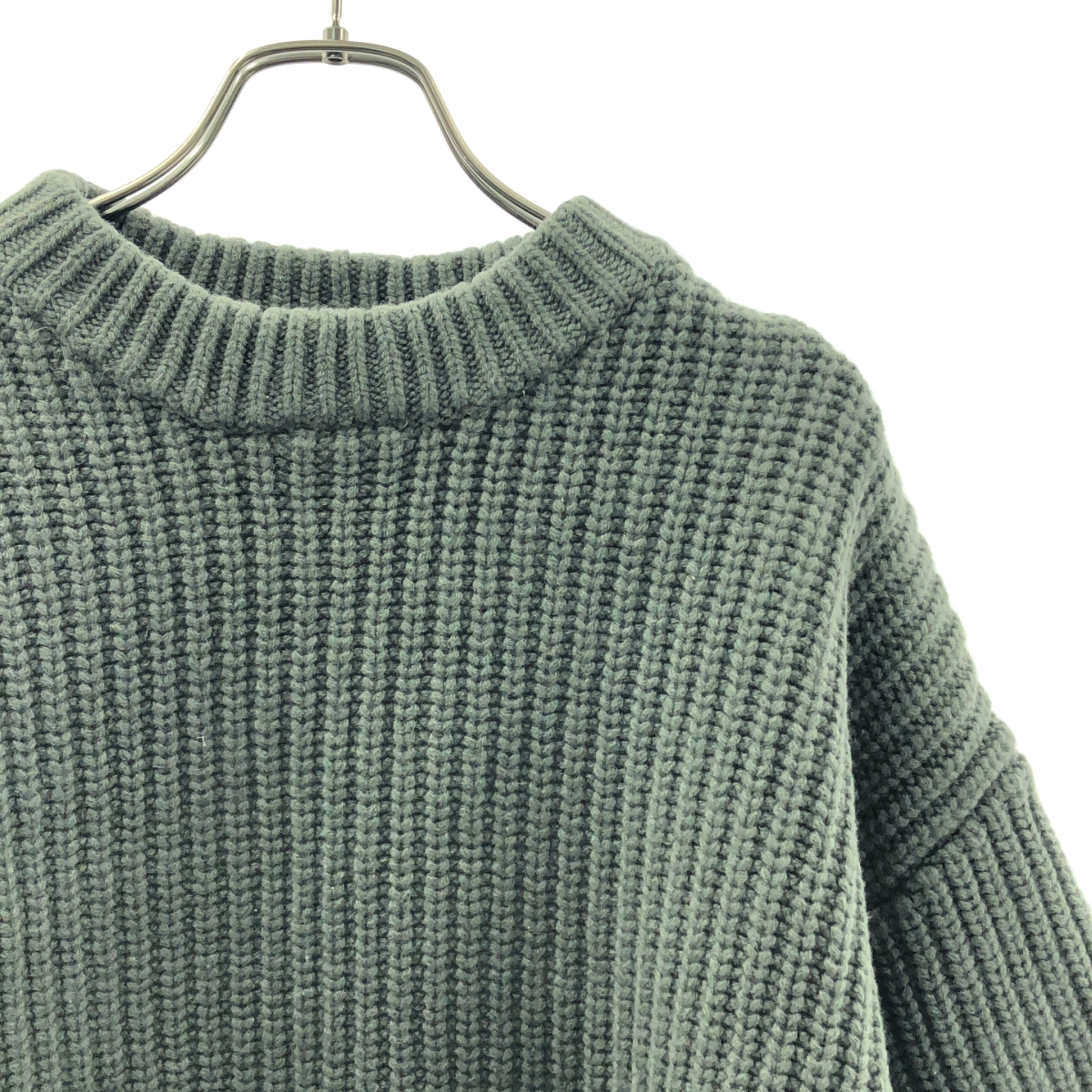 HYKE / ハイク RIBBED CROP TOP リブ クロップド ニット