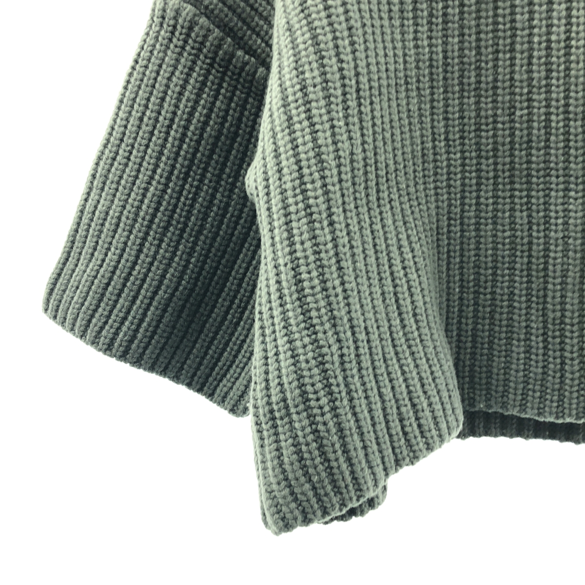 HYKE / ハイク RIBBED CROP TOP リブ クロップド ニット