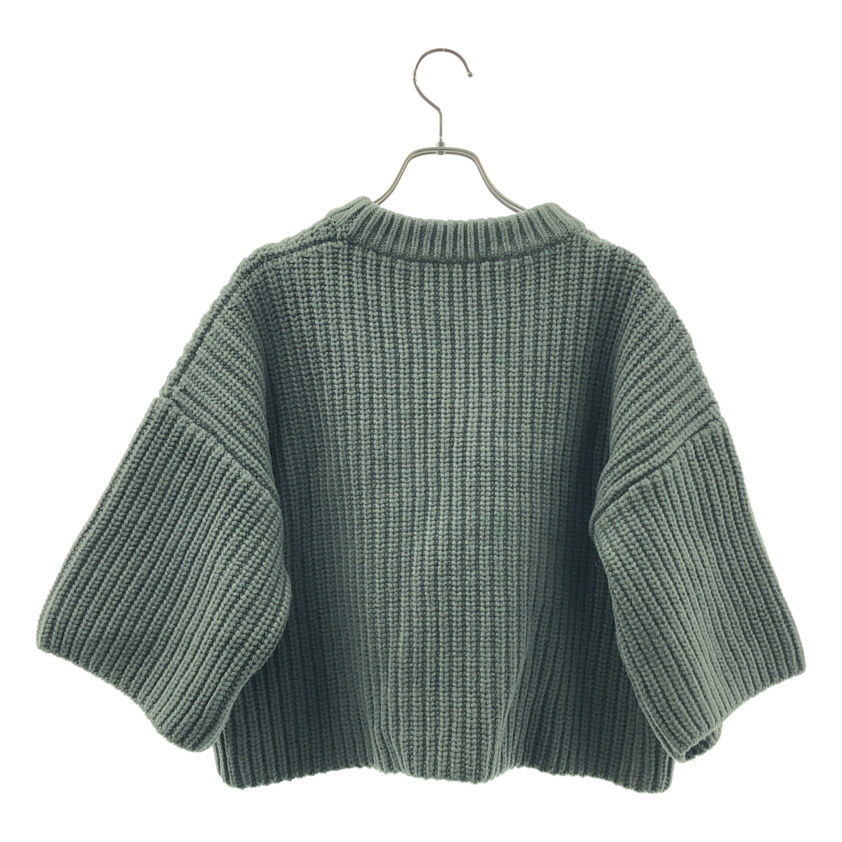 HYKE / ハイク RIBBED CROP TOP リブ クロップド ニット