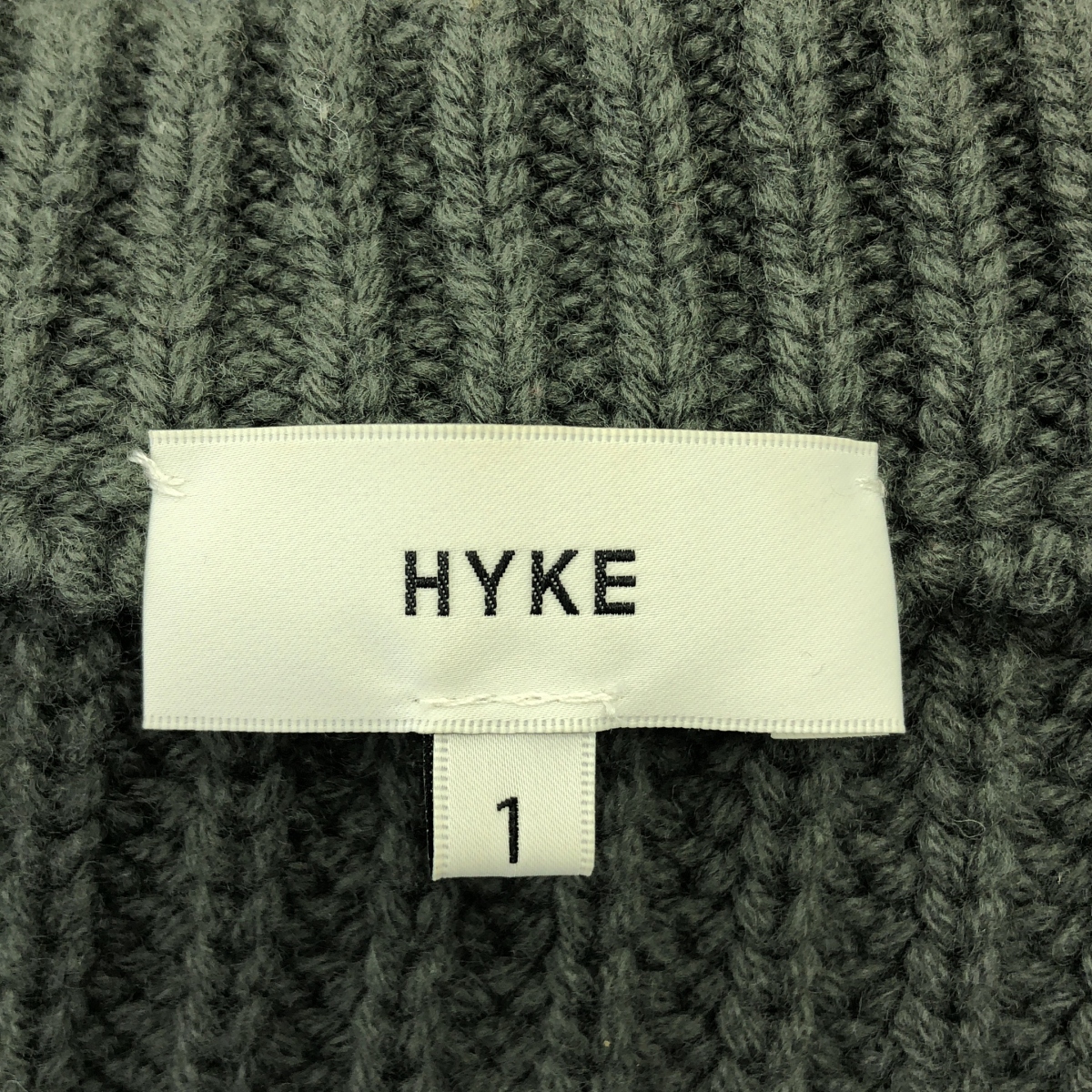 HYKE / ハイク RIBBED CROP TOP リブ クロップド ニット