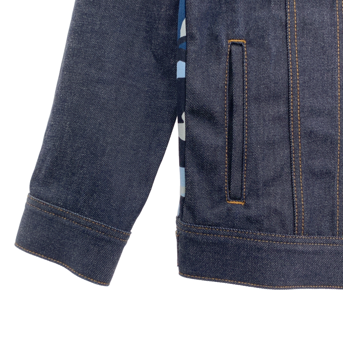 GIVENCHY / ジバンシィ スターエンボス 切替 デニムジャケット