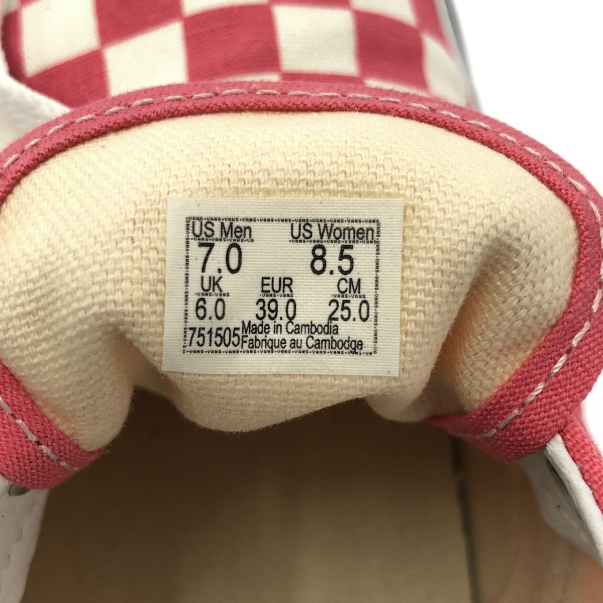 VANS / バンズ ERA CHECKERBOARD エラ チェッカーボード ローカットスニーカー