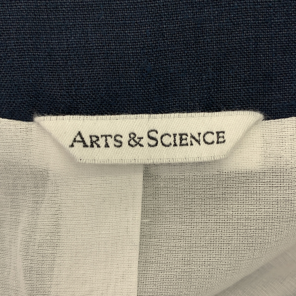 ARTS&SCIENCE / アーツアンドサイエンス リネン サイドタック ノーカラージャケット